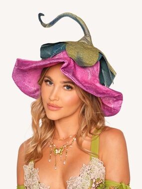 Pink Whimsical Petal Hat - Women Accessories